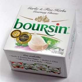 Boursin Garlic Herbs Cheese Creamy 5oz. 4 PACK by 