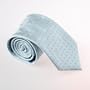 Blue Patterned Woven Silk Tie Present Box Set powder blue personalized gift T8263