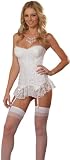 Beautiful Bridal Lingerie Set (Medium  White)