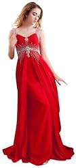 Crystals Crystal Beaded Applique Lace Illusion Chiffon/Taffeta/Tulle Evening Dress/Prom Dress 
