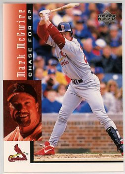 Buy Mark McGwire St. Louis Cardinals 1998 Upper Deck Mark McGwire's Chase for 62 #7 Baseball Card by Upper Deck