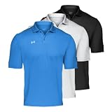 Under Armour HeatGear Euro Fit Performance Polo Shirt (Black Large)