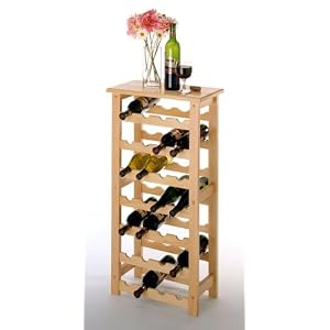 Simple Clean Design Beech Finish Wine Rack by Winsome Wood