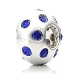 Pacific Beads Silver Plated Crystal Bead - 