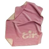 Its A Girl Stroller Blanket by Fussenegger
