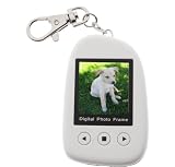7dayshop Pebble TFT Digital Photo Frame - 1.5 Keyring Version - White