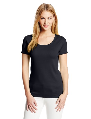 Jones New York Women's Short Sleeve Scoop Neck Top, Navy, X-Large