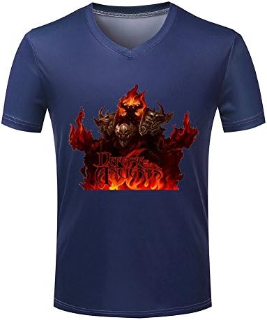 Dota2 Shadow fiend Niven Moore T Shirt Ti6 Navy Short Sleeve