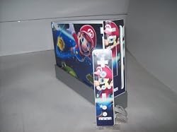 Nintendo Wii Super Mario Galaxy Skin vinyl wrap for console