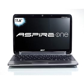 Acer Aspire One AO751h-1545 11.6-Inch Black Netbook - 8 Hour Battery Life