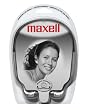 Maxell HB-202 Stereo Line Head Buds, Silver