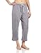Nautica Sleepwear Women's Solid Knit Anchor Capri Pant