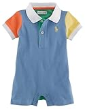 Ralph Lauren (ラルフローレン)： Ralph Lauren Childrenswear Cotton Mesh Shortall-BLUE-18 Months(18M)888978205