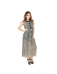 Sexy Elasticized   Waistline Halter Chiffon Snake Print Vintage Evening Dress/Maxi Dress 