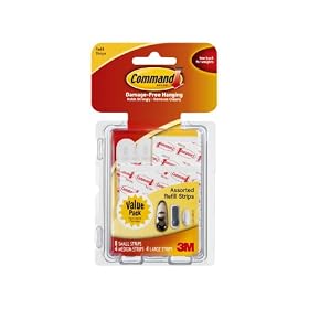 3M Command 17200CL Assorted Mounting Replacement Strips