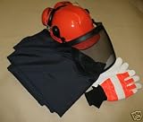 CHAINSAW KIT. HELMET, GLOVES, BIB & BRACE TROUSERS, 34 Waist