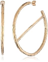 Kelly Wearstler Regent 18k Gold Finish Clear Faceted Crystal Earrings
