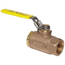 Apollo 70-100 Series Bronze Ball Valve with Automatic Drain, Two Piece, Inline, Latch-Lock Lever, NPT Female