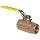 Apollo 70-100 Series Bronze Ball Valve with Automatic Drain, Two Piece, Inline, Latch-Lock Lever, NPT Female