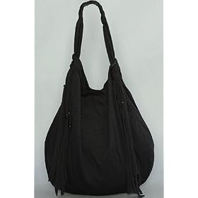 Buy *The Extras The Jersey Fringe Hobo in Black,Bags (Handbags Totes) for Women by var goTwisterProductImageStrings = new Object();goTwisterProductImageStrings['prodImageNotAvailTextNoColor'] = 
