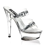 Pleaser Shoes WomenOs KISS-202-3 6 Heel Open Toe Mule