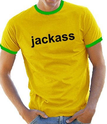 Touchlines Herren Kontrast / Ringer T-Shirt Jackass, yellow/green, L, B5082 Preisvergleich