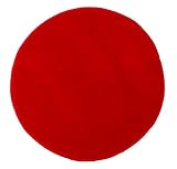 Ikea Saxan Round Bath Bathroom Mat Rug Red