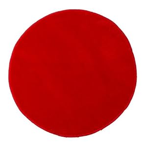 Ikea Saxan Round Bath Bathroom Mat Rug Red