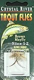 Crystal River Trout Flies - Brown Mayfly - Size 12 - 2 Pack