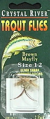 C/R FLYS- BROWN MAYFLY SZ-12