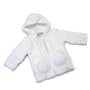 Barefoot Dreams CozyChic Infant Hoodie - Color: White, Size: Medium