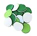 Playfully Ever After 2 Inch 58pc Felt Circles Color Combo Pack with Dark Green, Green, Light Green, White
