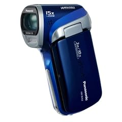 Panasonic HX-WA2EG-A HD-Camcorder (14 Megapixel, 5-fach opt. Zoom, 1MOS Sensor, bis zu 3m wasserdicht, 41mm Weitwinkel) blau
