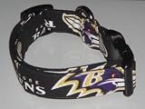 NFL Baltimore Ravens Football Dog Collar Large 1"