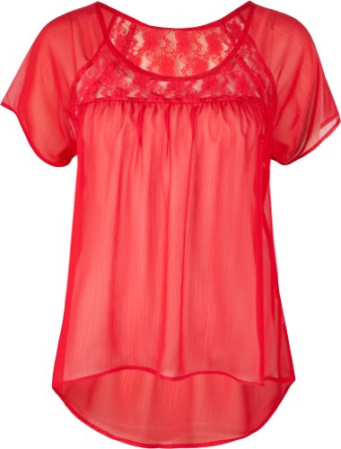 FULL TILT Lace Woven Womens Top