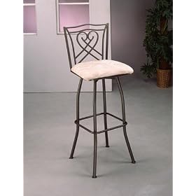 Click here to buy Heart Swivel Bar Stools Set of 2 by Moshya Home Furnishings.