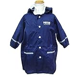 （ポスター）POSTAR キッズ ワンポイントレインコート　ネイビー　95cm