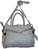 Women's B Makowsky Purse Handbag Ollie Leather Satchell White