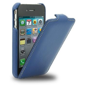 Melkco APIPO4LCJT1DBLC Etui en cuir pour iPhone 4S Jacka type bleu Melkco APIPO4LCJT1DBLC Etui en cuir pour iPhone 4S Jacka type bleu