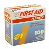 BANDAGE FLEXIBLE FABRIC WHITE CROSS BRAND 3/4X3 100/BOX BANDAGE FLEXIBLE FABRIC WHITE CROSS BRAND 3/4X3 100/BOX