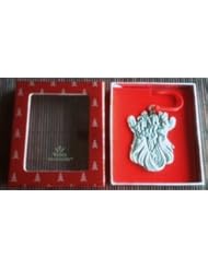 Home: Wallace Silversmiths 3 Angels Pewter Mini Ornament - Wallace Silversmiths