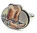 Cowboy Boots Country Western Cufflinks Cuff Links