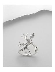 Lizard Ring In 92.5 Sterling Silver