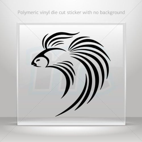 Decals Stickers Betta splendens Siamese Hobbies Motorbike Vehicle Tablet Laptop DurableÊ 0502 RS9X7