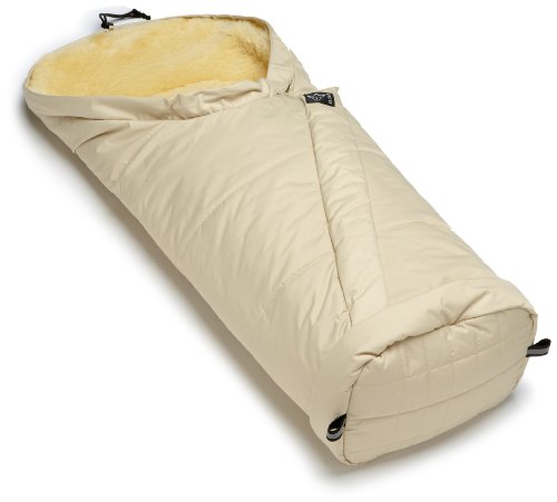 Kaiser 67216/31 - Kinderwagen Fu&szlig;sack Coosy Lammfell medizin, Farbe: sand