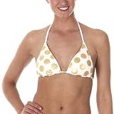 Mossimo® Black: Dot Triangle Swim Top - Gold