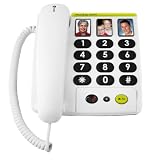 Doro 327RC Big Button Corded Telephone & Answering Machine - White