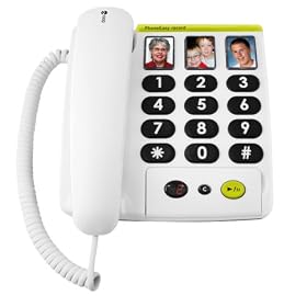 Doro 327RC Big Button Corded Telephone & Answering Machine - White