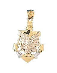 CleverEves 14K Gold Pendant Two Tone Anchor and Eagle 5.5 - Gram(s)