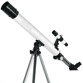 Click here to buy White TwinStar AstroMark 50mm 75x Power Refractor Telescope by TwinStar.